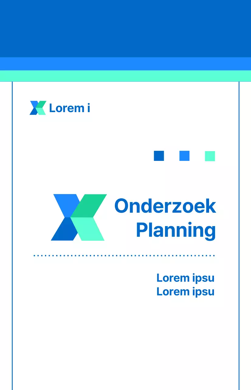 Blauw Een eenvoudig concept voor een betrouwbare bedrijfspartner.