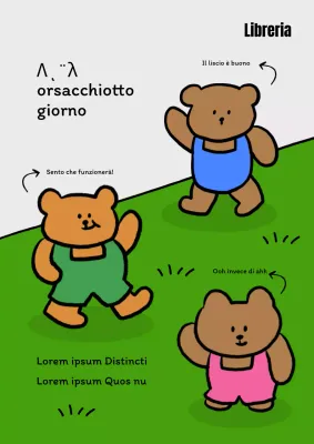 Copertina InstaToon kitsch in verde e marrone