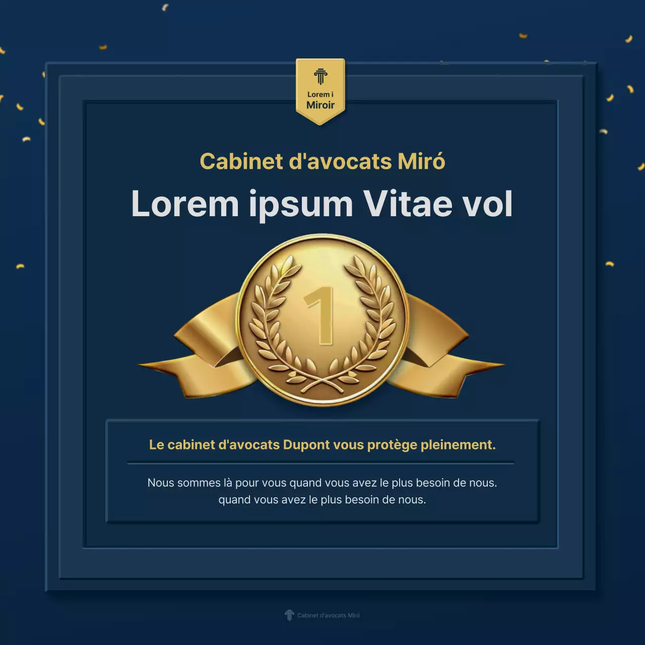 Promouvoir les prix de luxe bleu-jaune