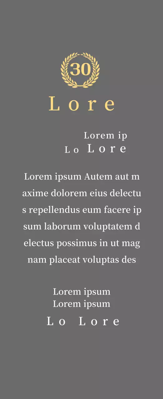 Concetto di targa aziendale di lungo servizio con simbolo dell'alloro