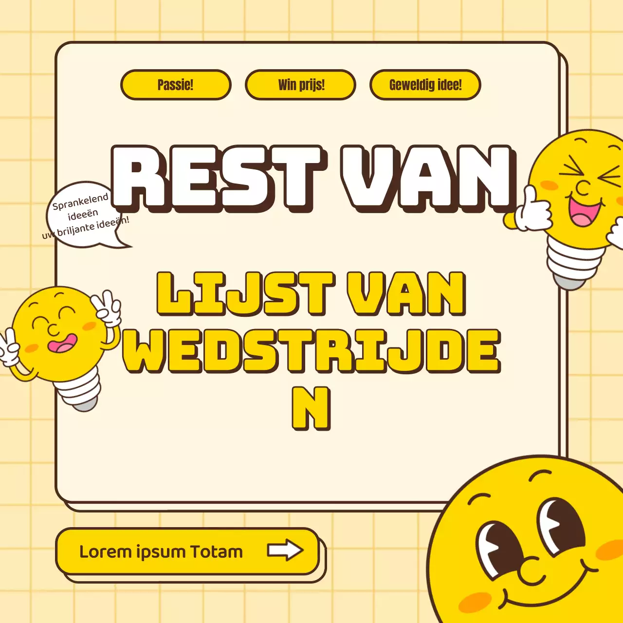 Een gids voor het geel knallen van wedstrijdlijsten