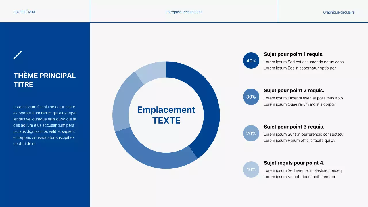 Rapports d'activité modernes en bleu et gris