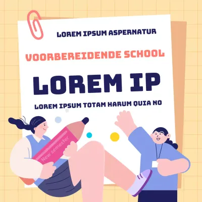 Een kitscherige geel-witte vacature voor starters