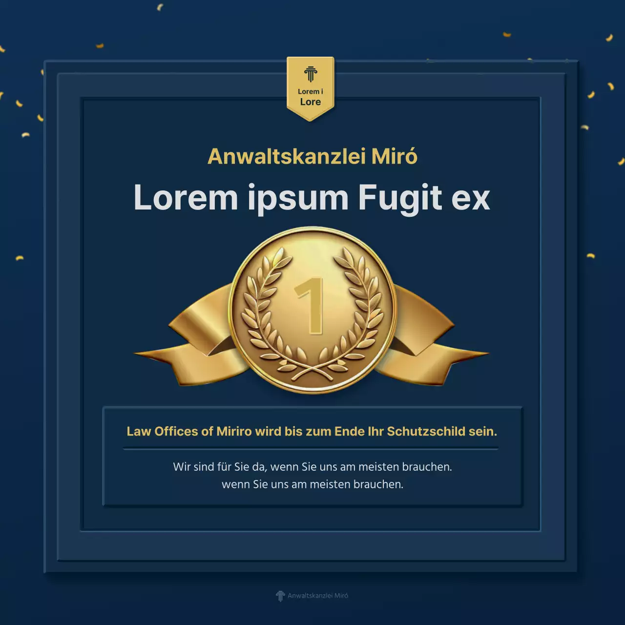 Förderung von blau-gelben Luxuspreisen