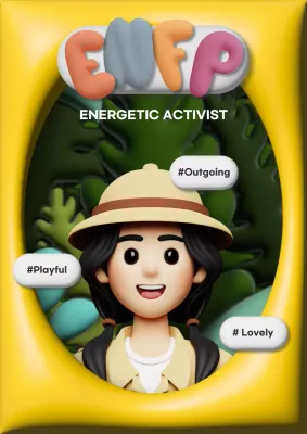 Yellow Playful Personality Guide Poster