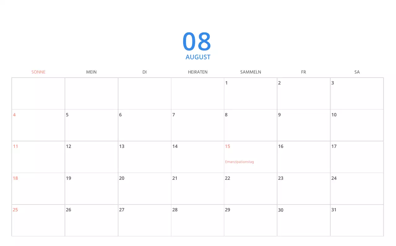 Niedlich illustrierter grüner Tischkalender mit Familienthemen