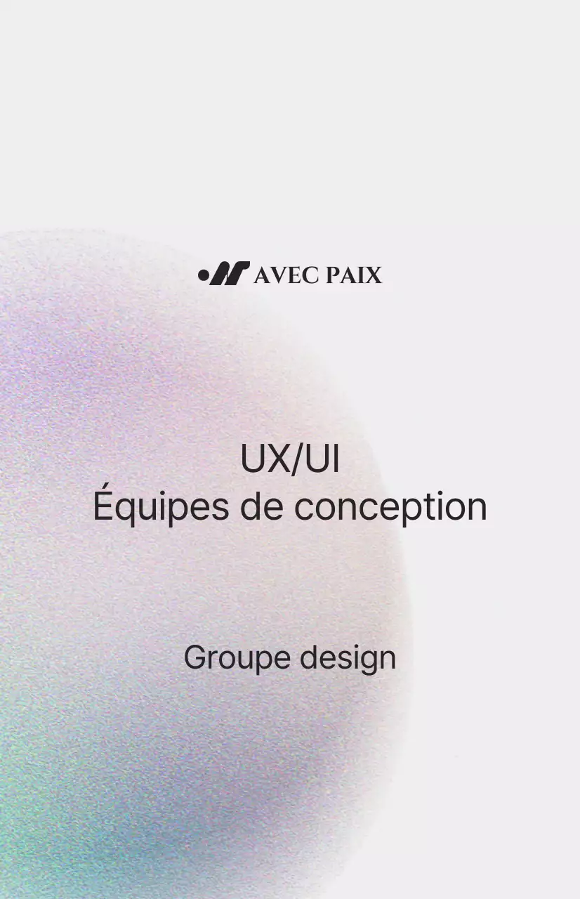 Introduction simple d'un département avec une illustration de bruit en couleur sur un fond blanc cassé