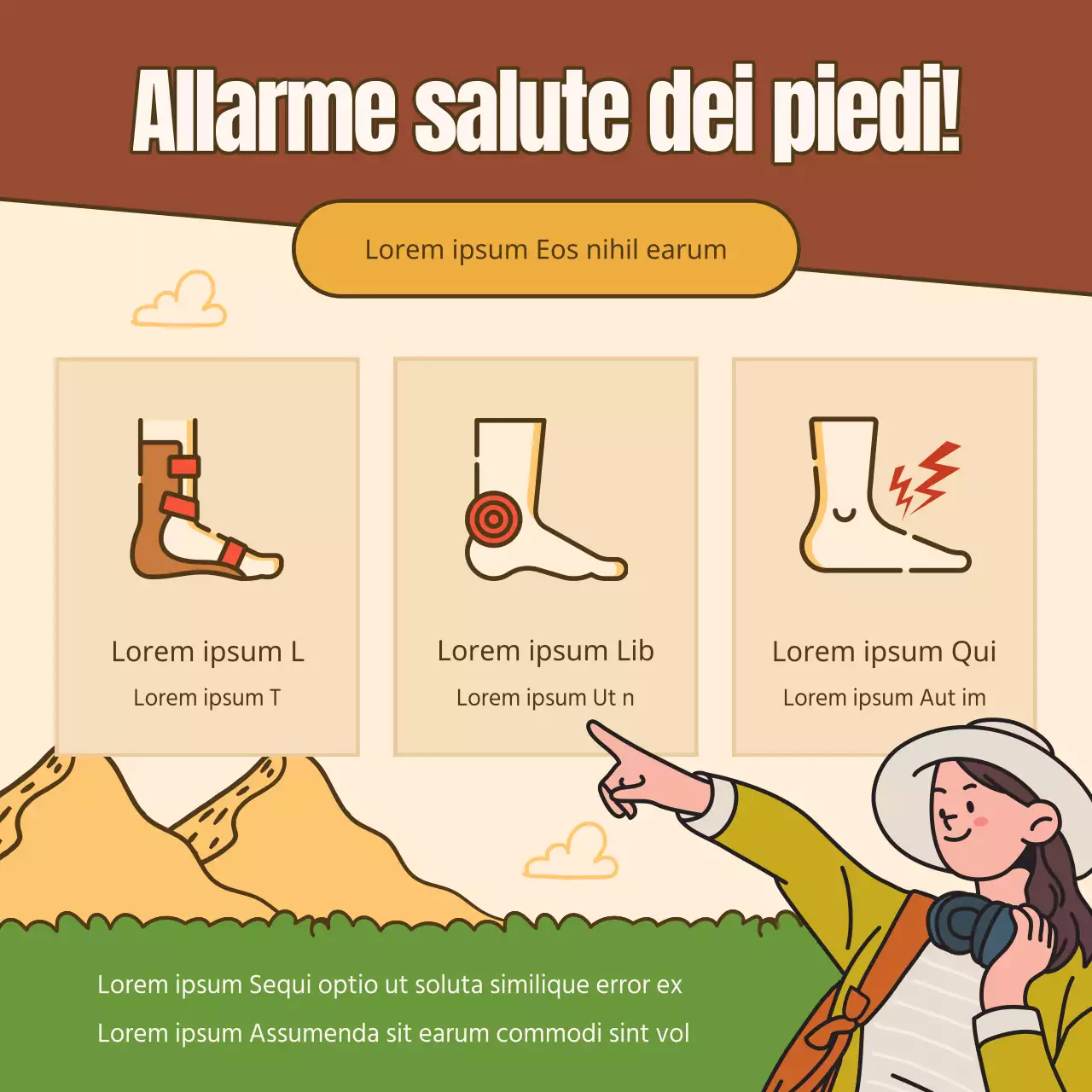 Guida alla sicurezza delle moderne escursioni autunnali in marrone e verde