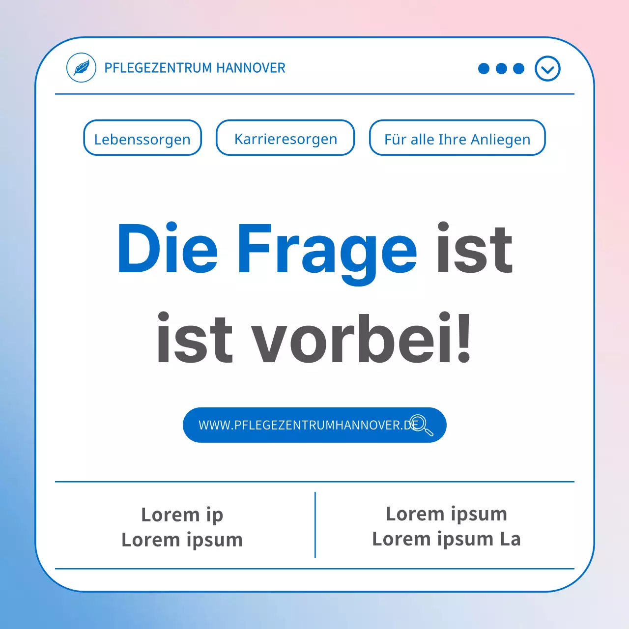 Ein einfacher hellblauer und rosafarbener Leitfaden für die Helpline