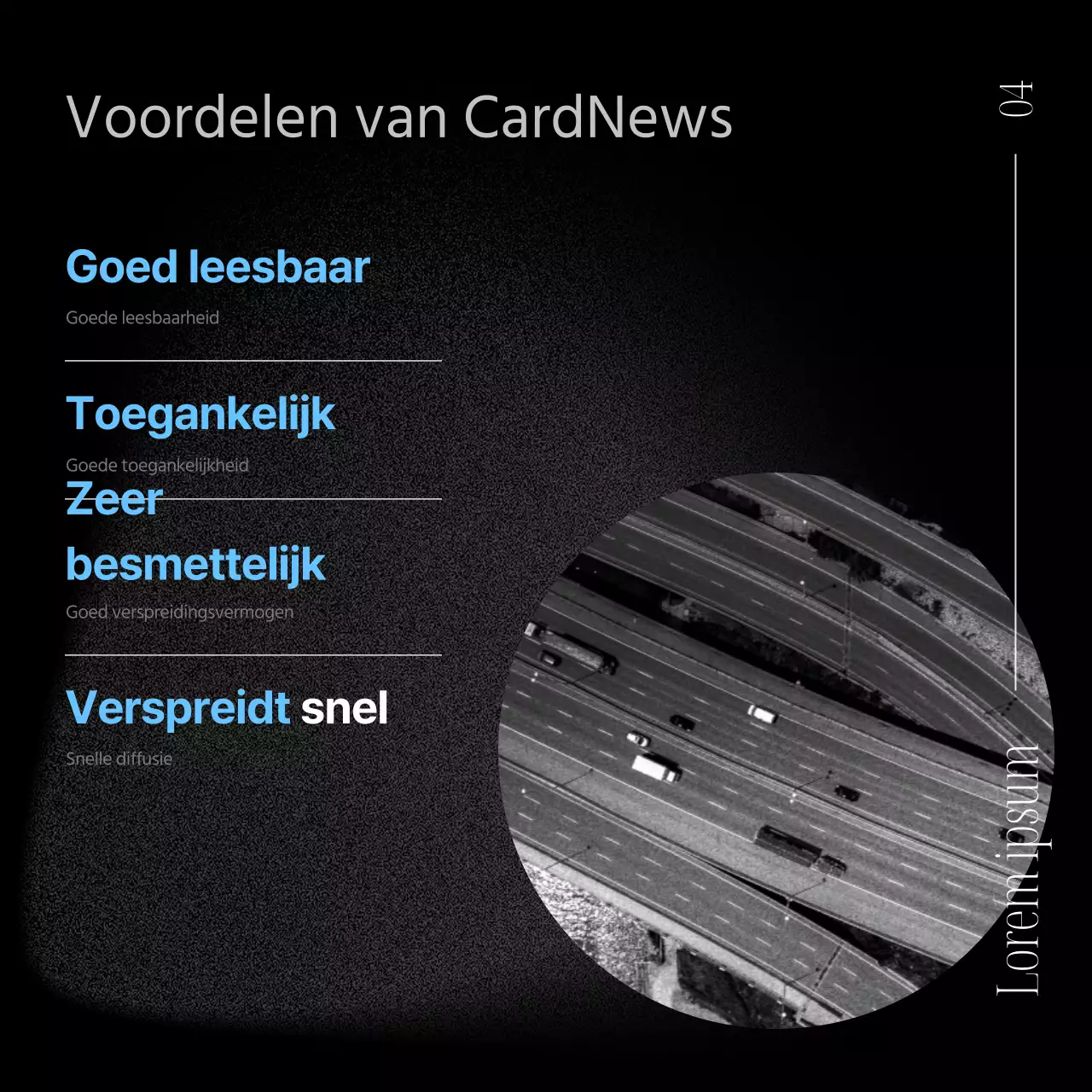 Een moderne zakelijke post in zwart en lichtblauw
