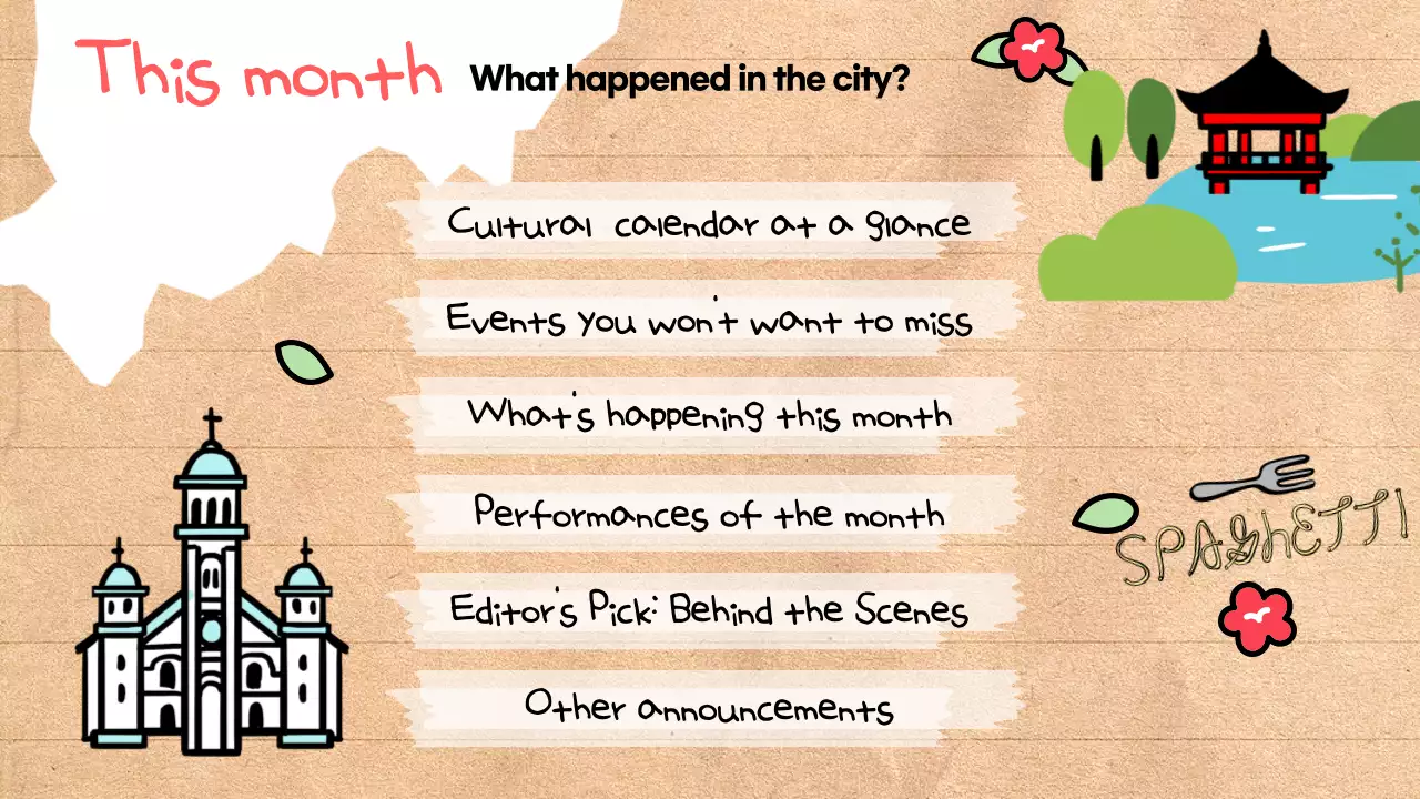 Beige Retro Tourism Newsletter Presentation