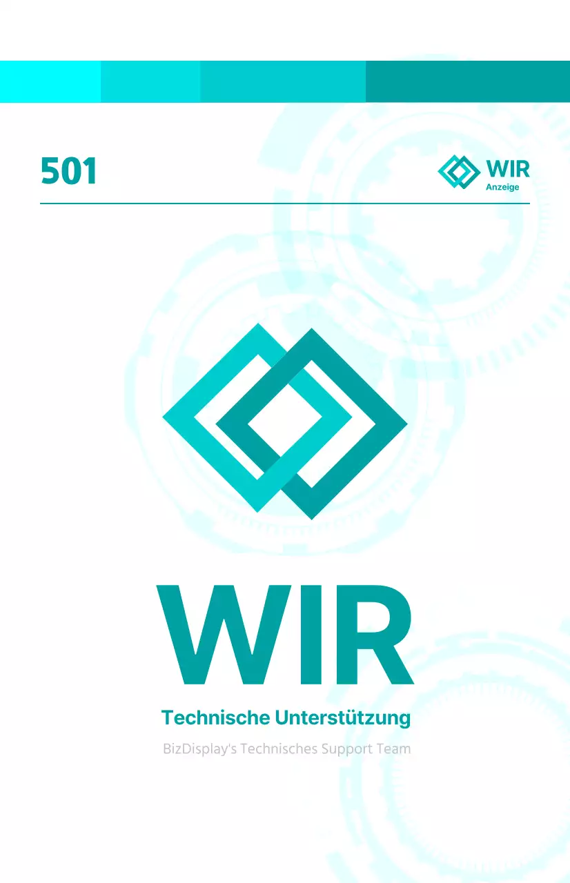 Helles Konzept Unternehmensleitfaden mit mechanischen Grafiken