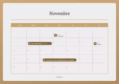 Un'agenda di base in marrone e beige
