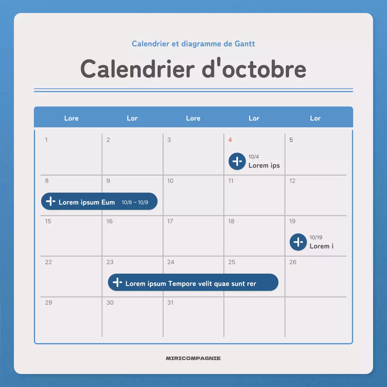 Une lettre simple en bleu et marine Lettre d'information