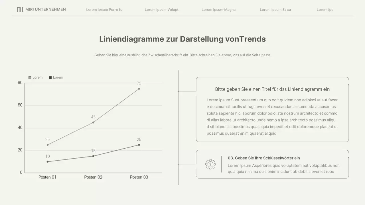Einfache Geschäftsberichte in Beige