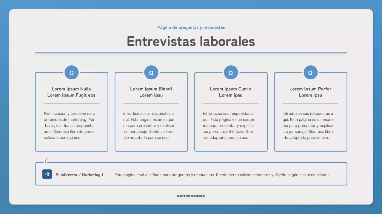 Promocione su boletín con una carta sencilla en azul y azul marino