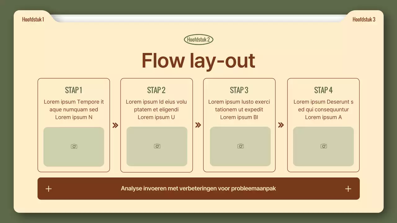 Een eenvoudig zakelijk rapport in kaki en bruin
