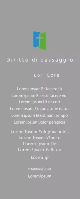 Concetto di targa con logo della chiesa