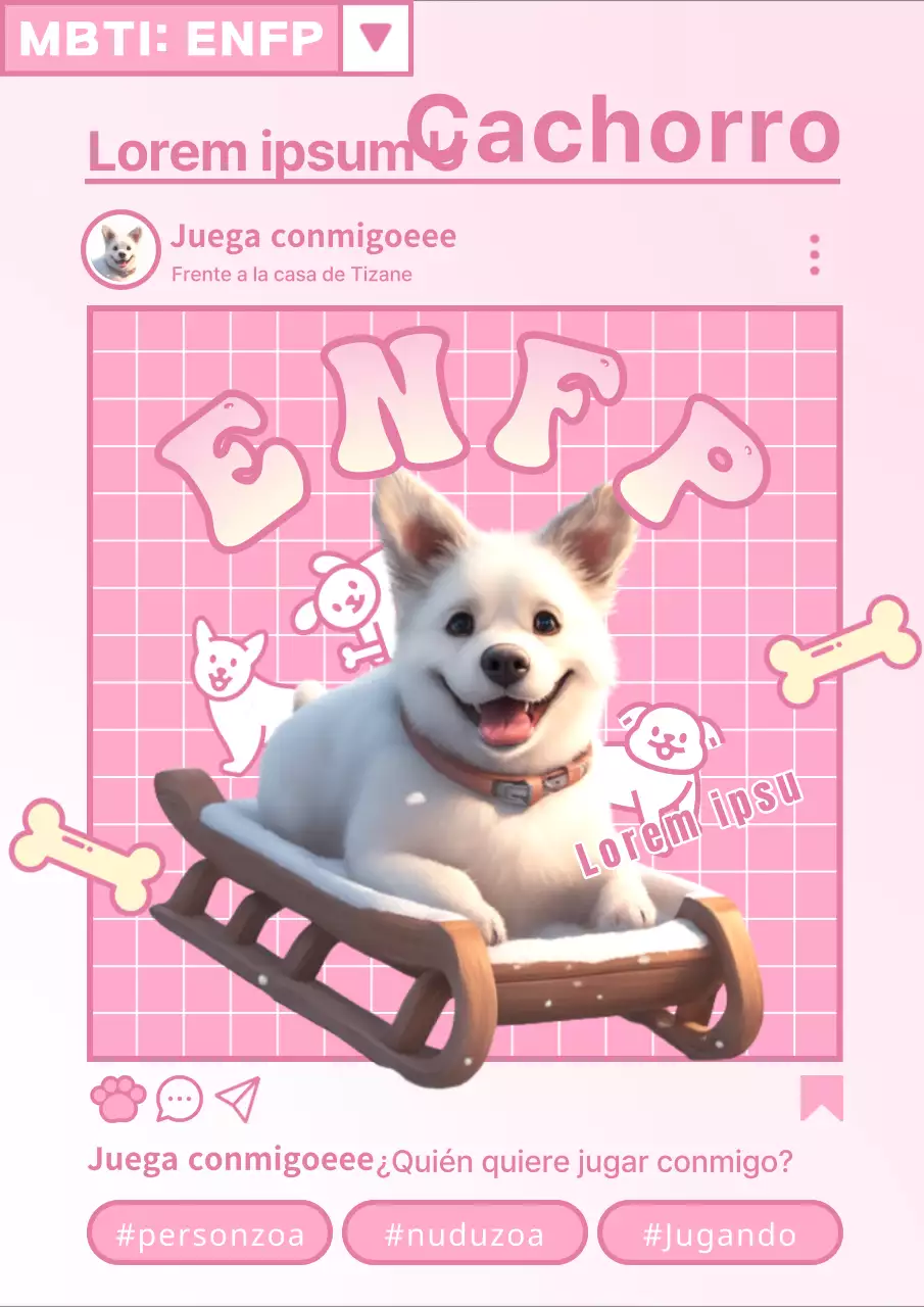 Una introducción de moda a los tipos de personalidad MBTI en rosa y blanco Tweet