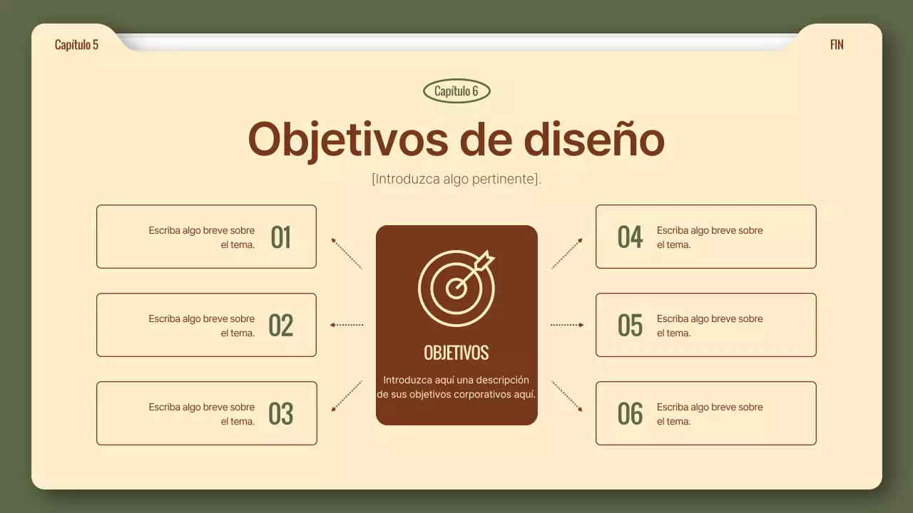 Un sencillo informe de negocios en caqui y marrón