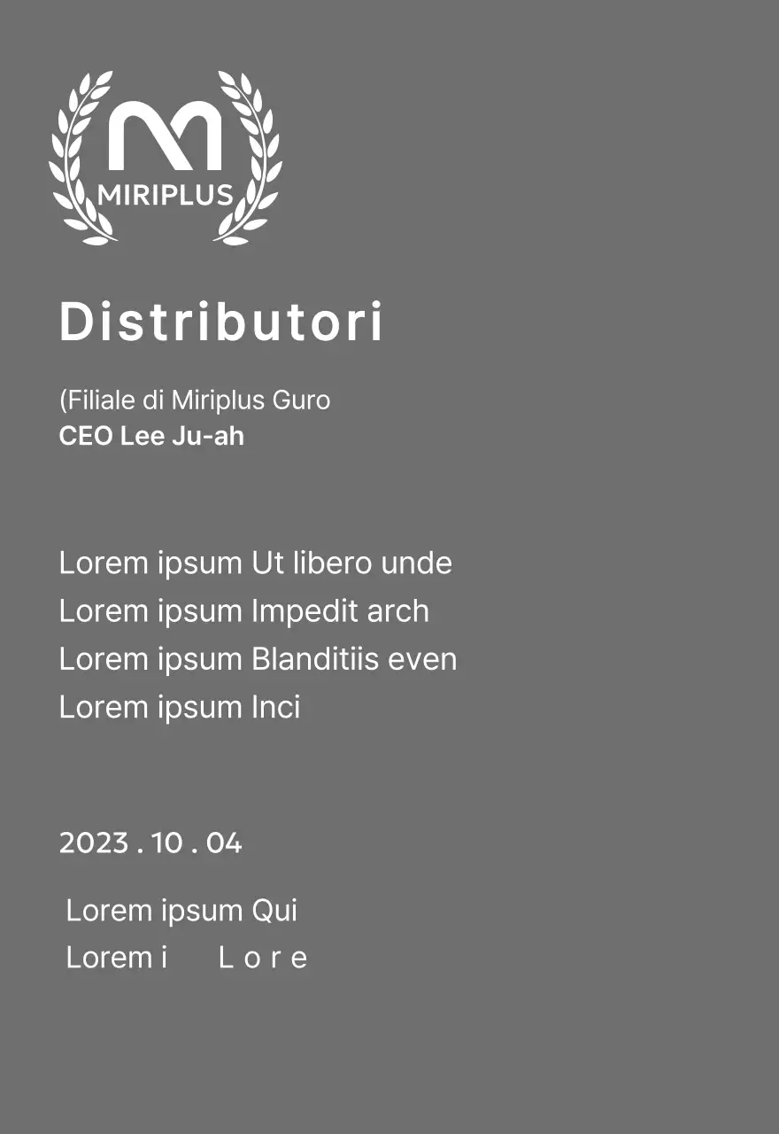 Targa di merito con logo del marchio e corona d'alloro nel concetto di Outstanding Dealer Award.