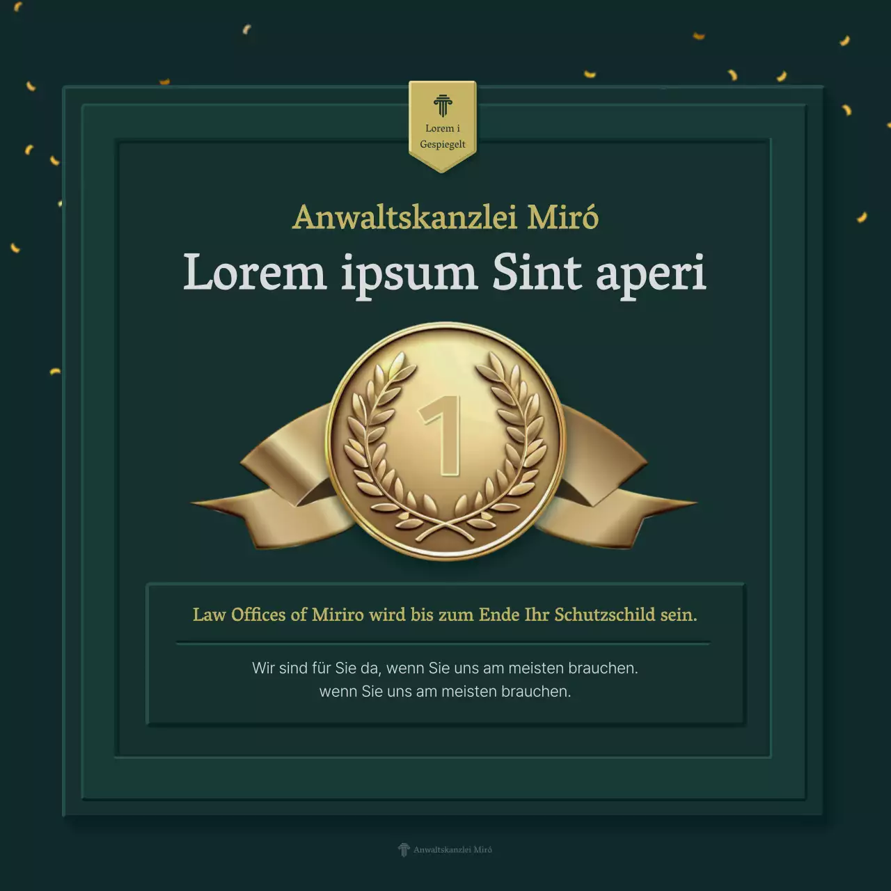 Förderung von grün-gelben Luxusauszeichnungen