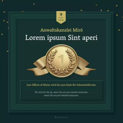 Förderung von grün-gelben Luxusauszeichnungen