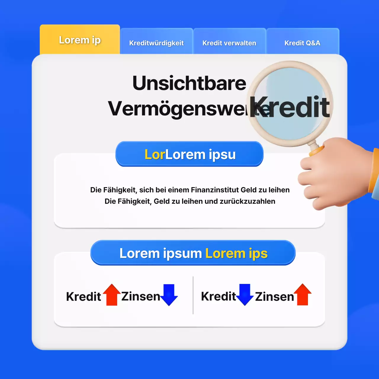 Promote Blue's einfache App zur Verwaltung von Kreditpunkten
