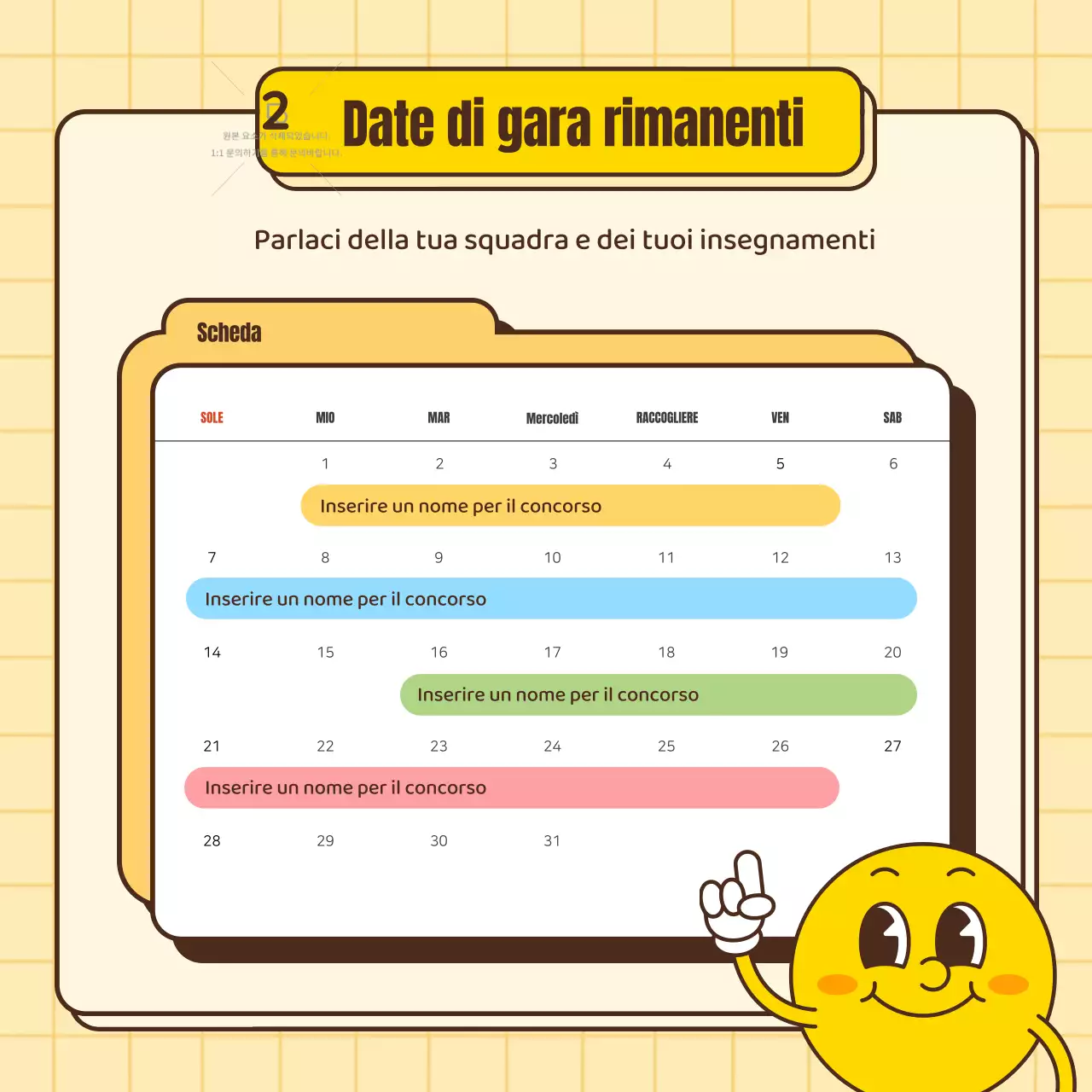 Una guida per colorare di giallo gli annunci di concorso