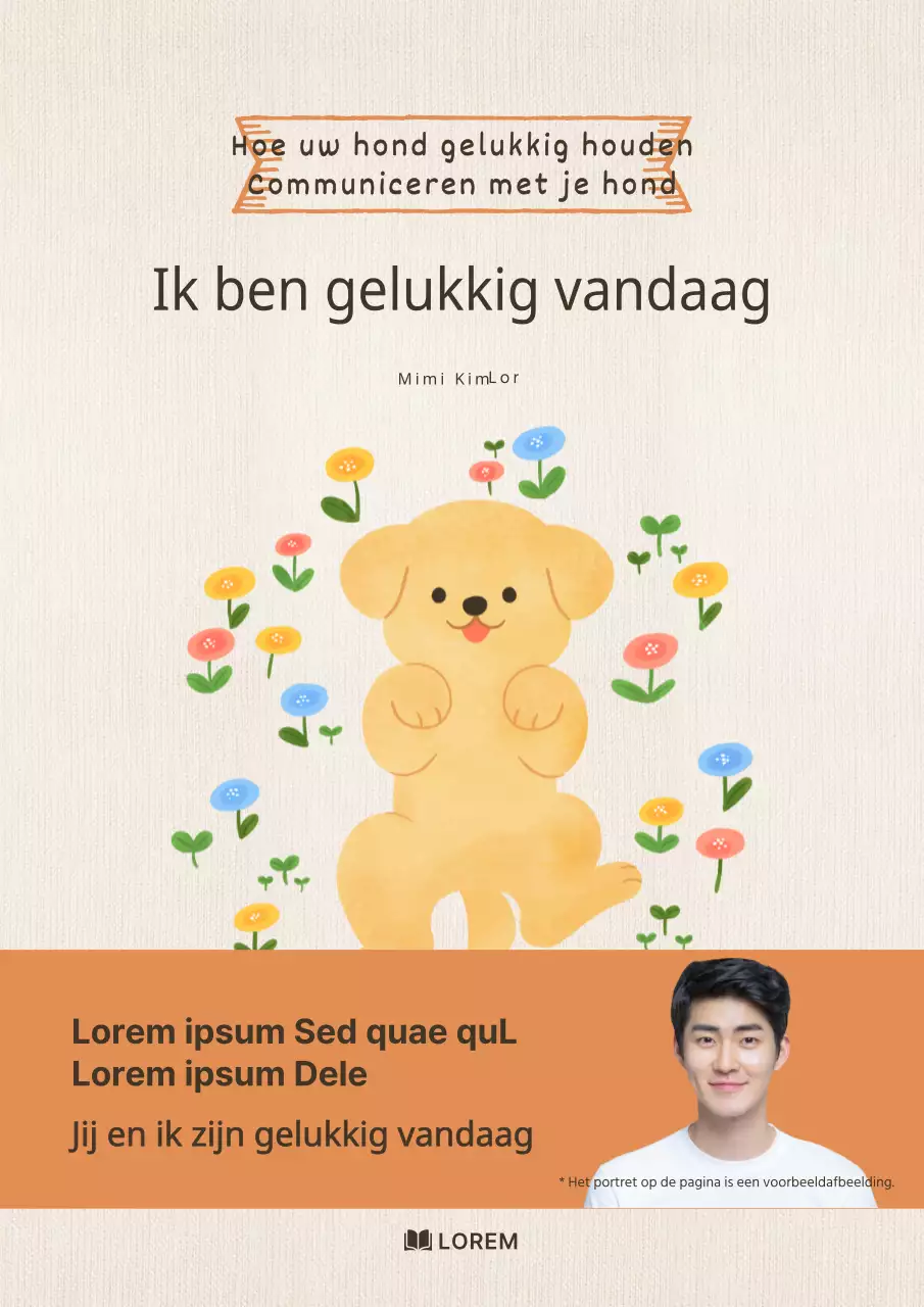 Eenvoudig oranje boekomslag