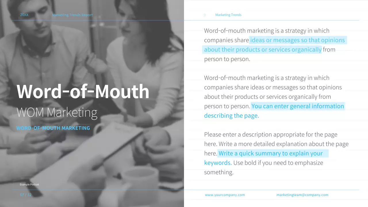 Grey Professional 마케팅 보고서 프레젠테이션