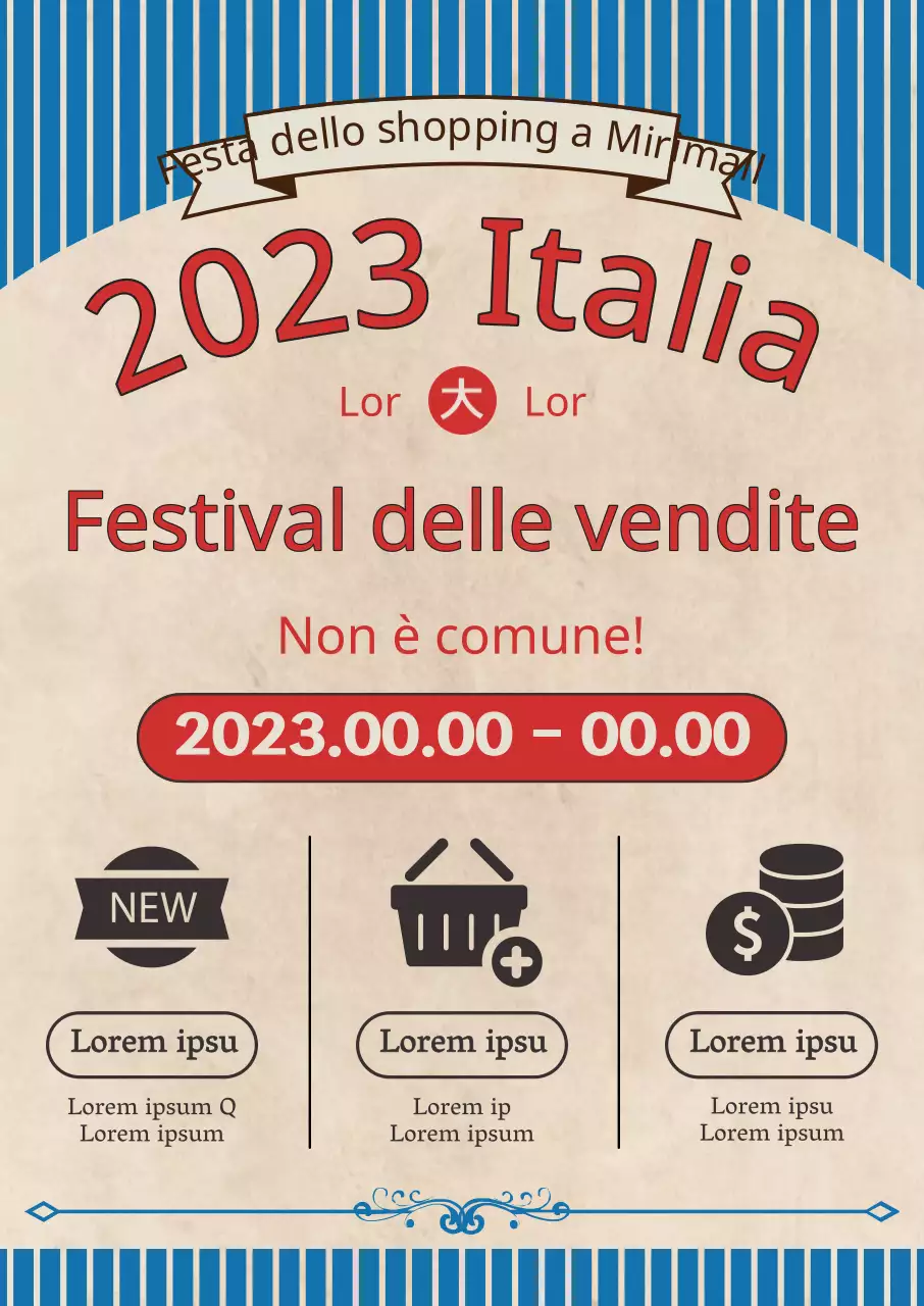 Korea Sale Festa: occasioni di shopping con elementi grafici retrò