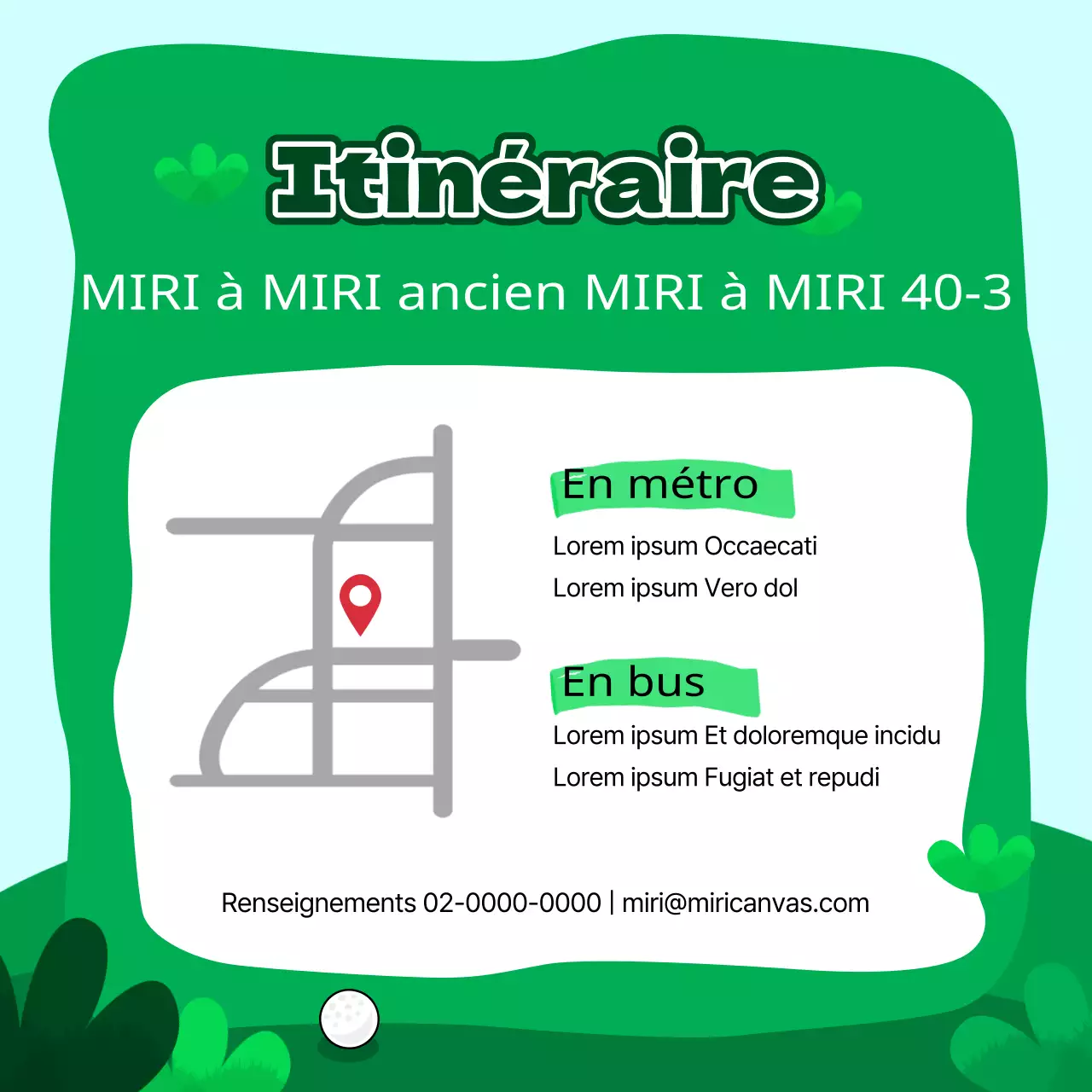  Annonce de recrutement d'un club sportif en vert et bleu clair