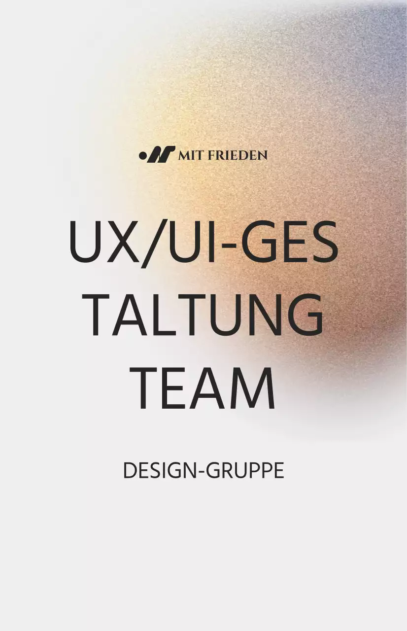 Einfache Abteilungseinführung mit farbiger Rauschillustration auf weißem Hintergrund