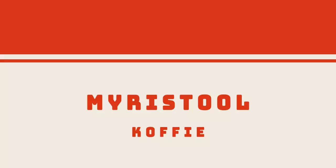 Een café merchandise heidetak met een schattig figuurtje in rood
