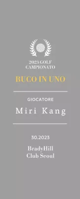 Targa per il vincitore del golf hole-in-one con illustrazione di pallina da golf e corona d'alloro