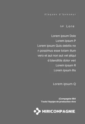 Une simple plaque blanche avec le logo de votre entreprise