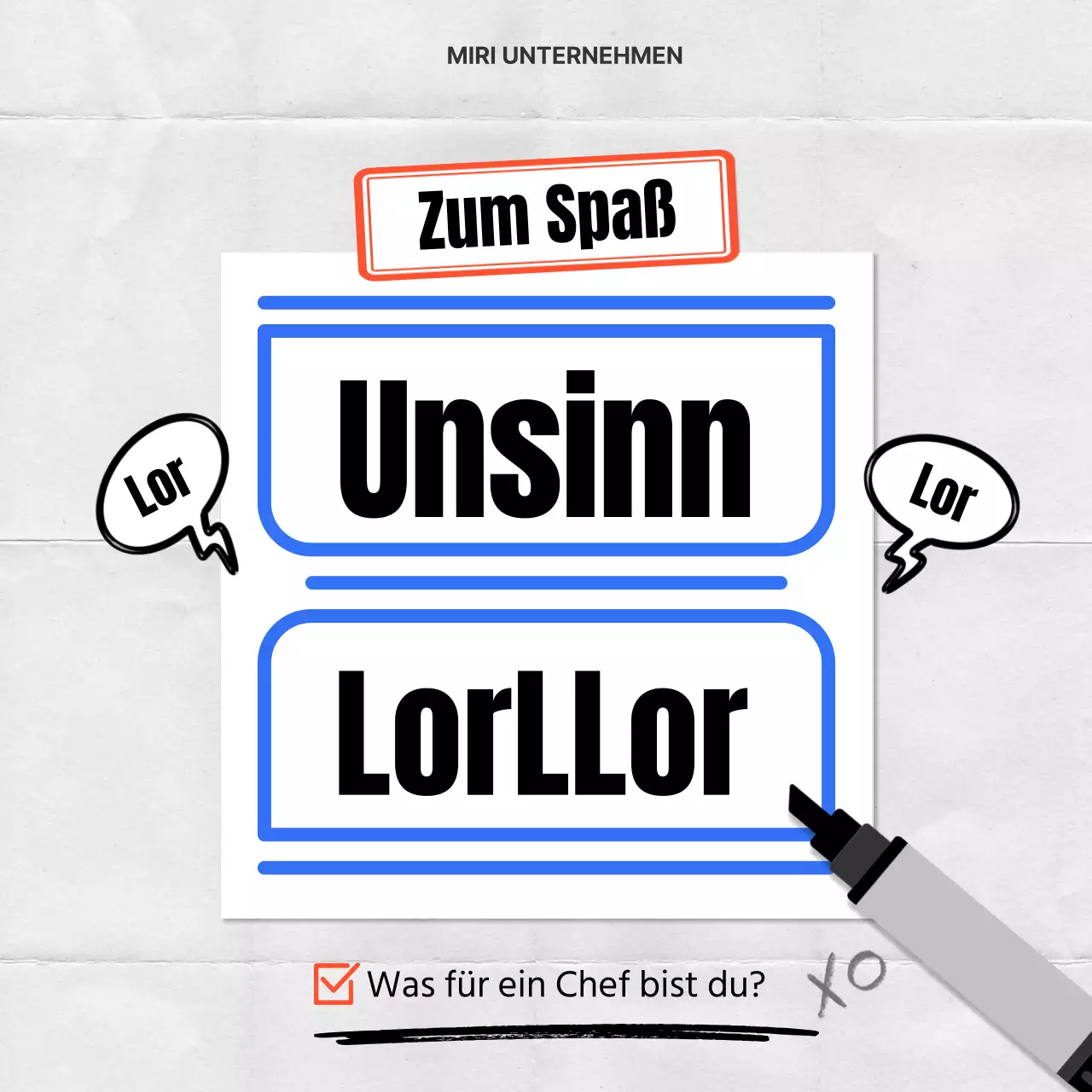 Ein einfacher, blau-weißer, alberner Diagnosetest