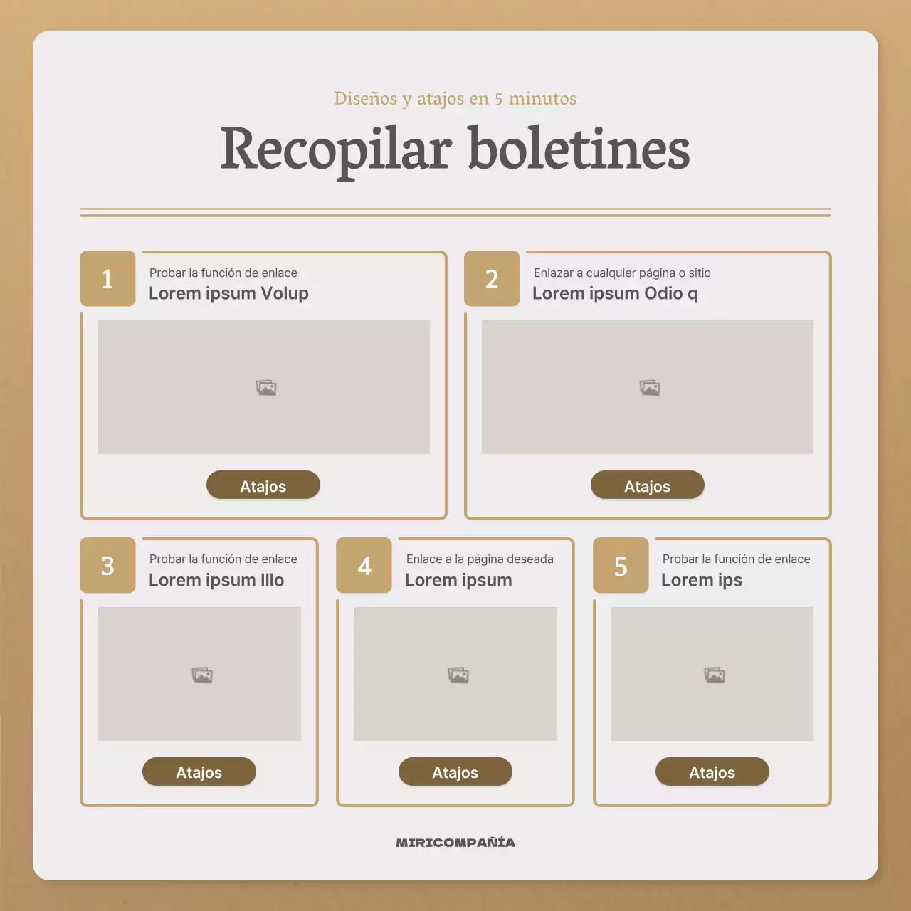 Una sencilla carta otoñal en beige y marrón newsletter post