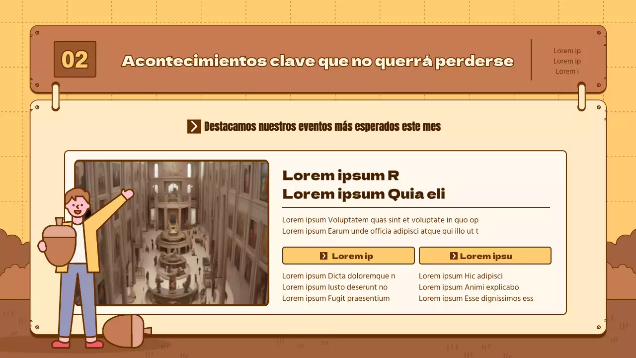 Una sencilla guía de turismo cultural de color amarillo y marrón