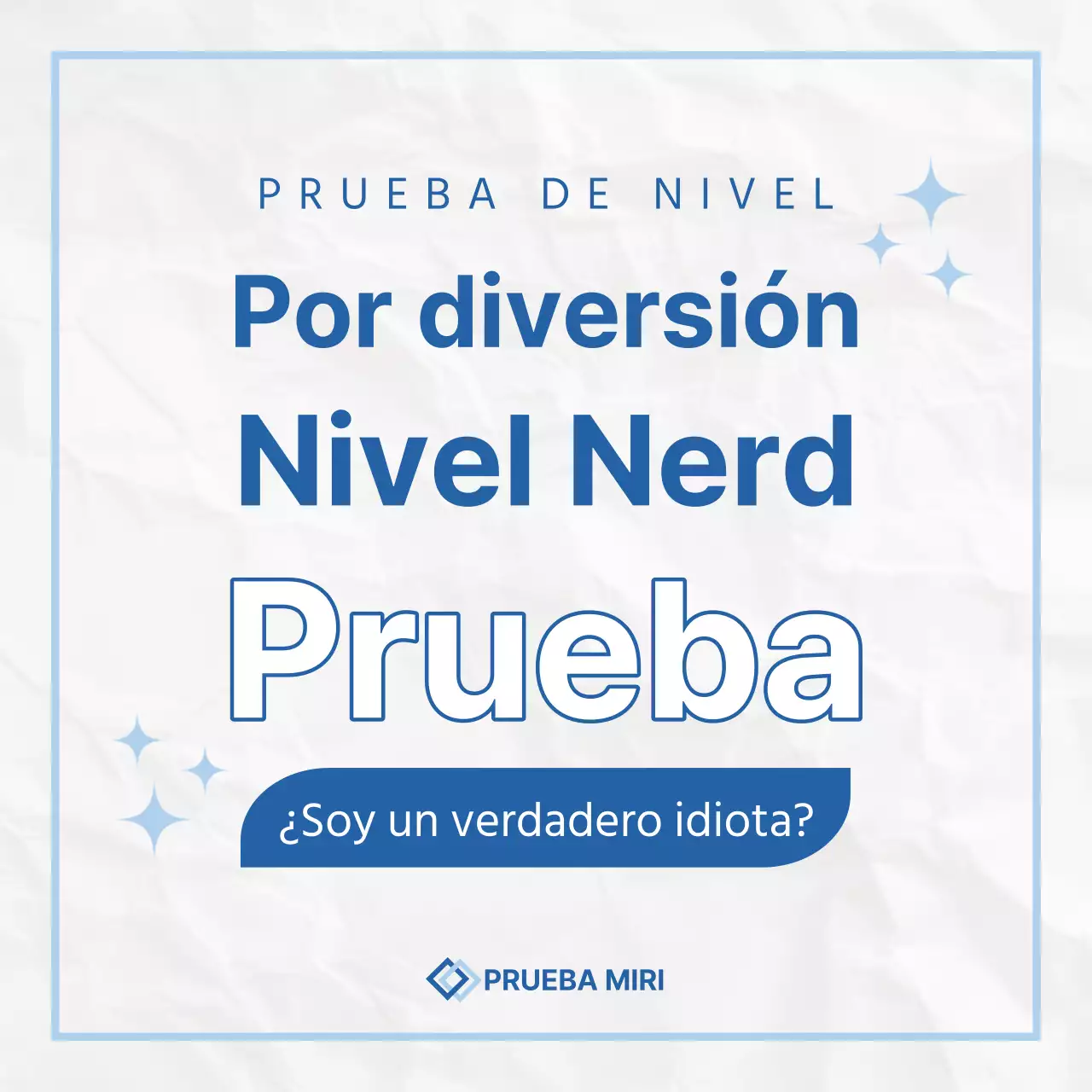 Una encuesta kitsch en blanco y azul