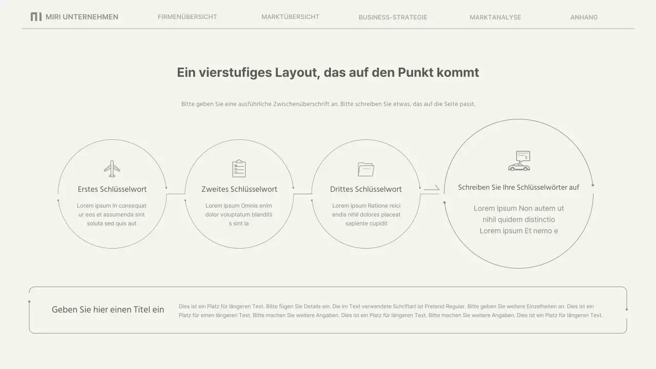 Einfache Geschäftsberichte in Beige