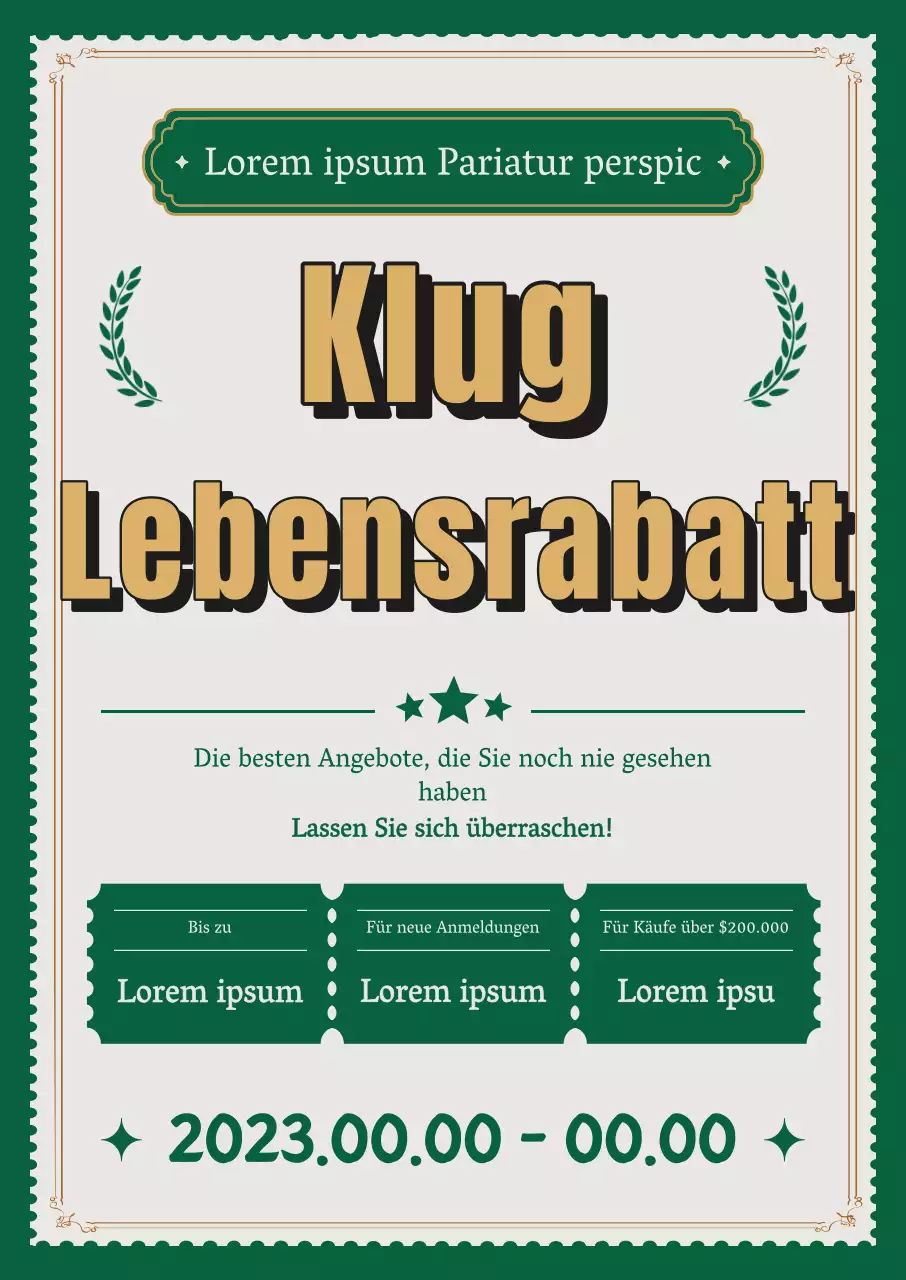 Korea Sale Festa Shopping-Rabattaktion mit retro-inspiriertem Hintergrund und retro-inspiriertem Schriftlayout und Coupon-Bildern