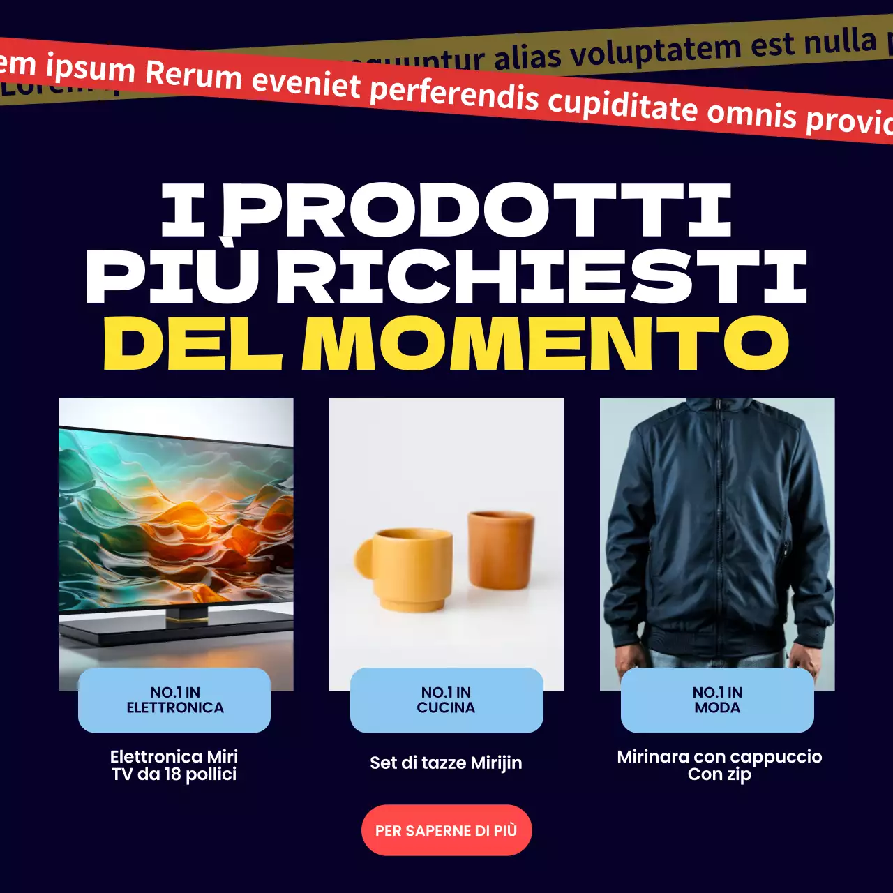 Annunci trendy del Black Friday in nero e rosso