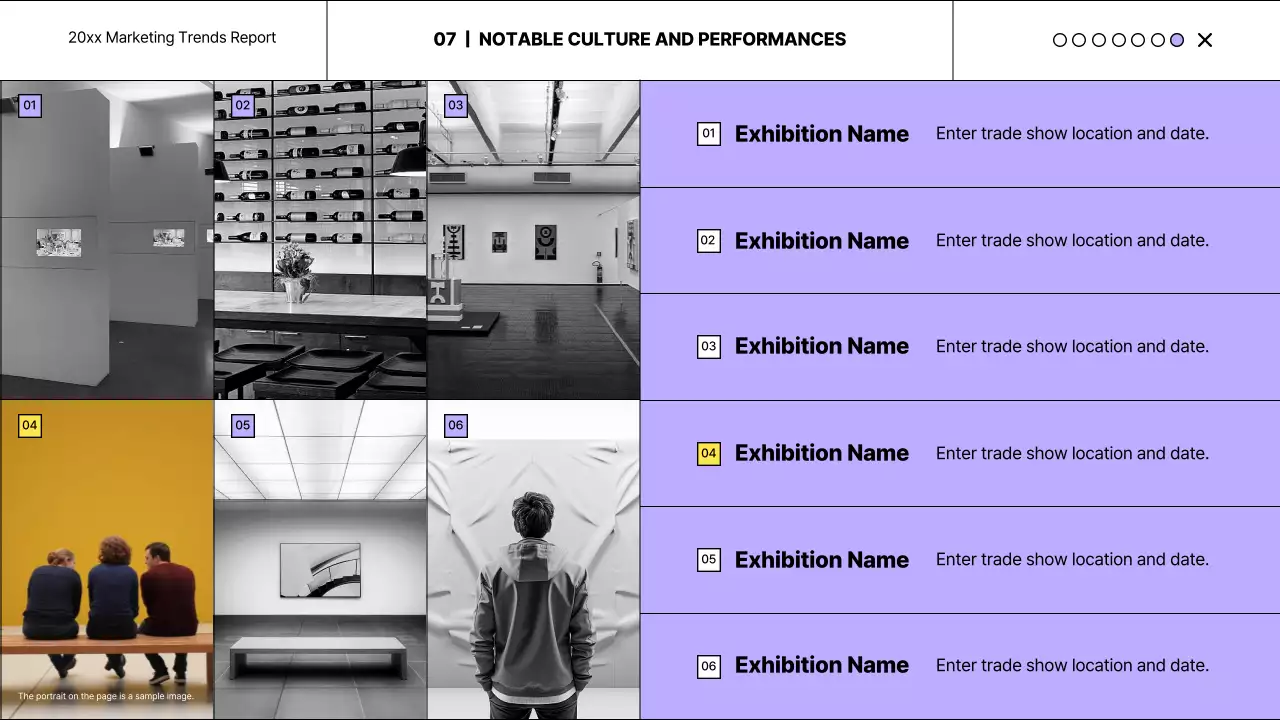 퍼플 모던 마케팅 보고서 프레젠테이션