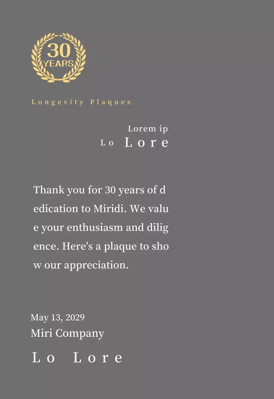 Plakat layanan panjang perusahaan dengan simbol pohon salam