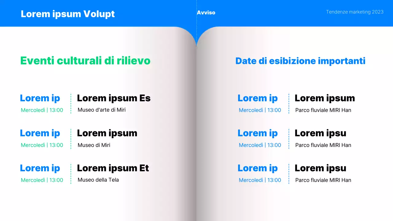 Rapporto sulle tendenze di marketing della Generazione MZ, in blu e menta, in stile kitsch