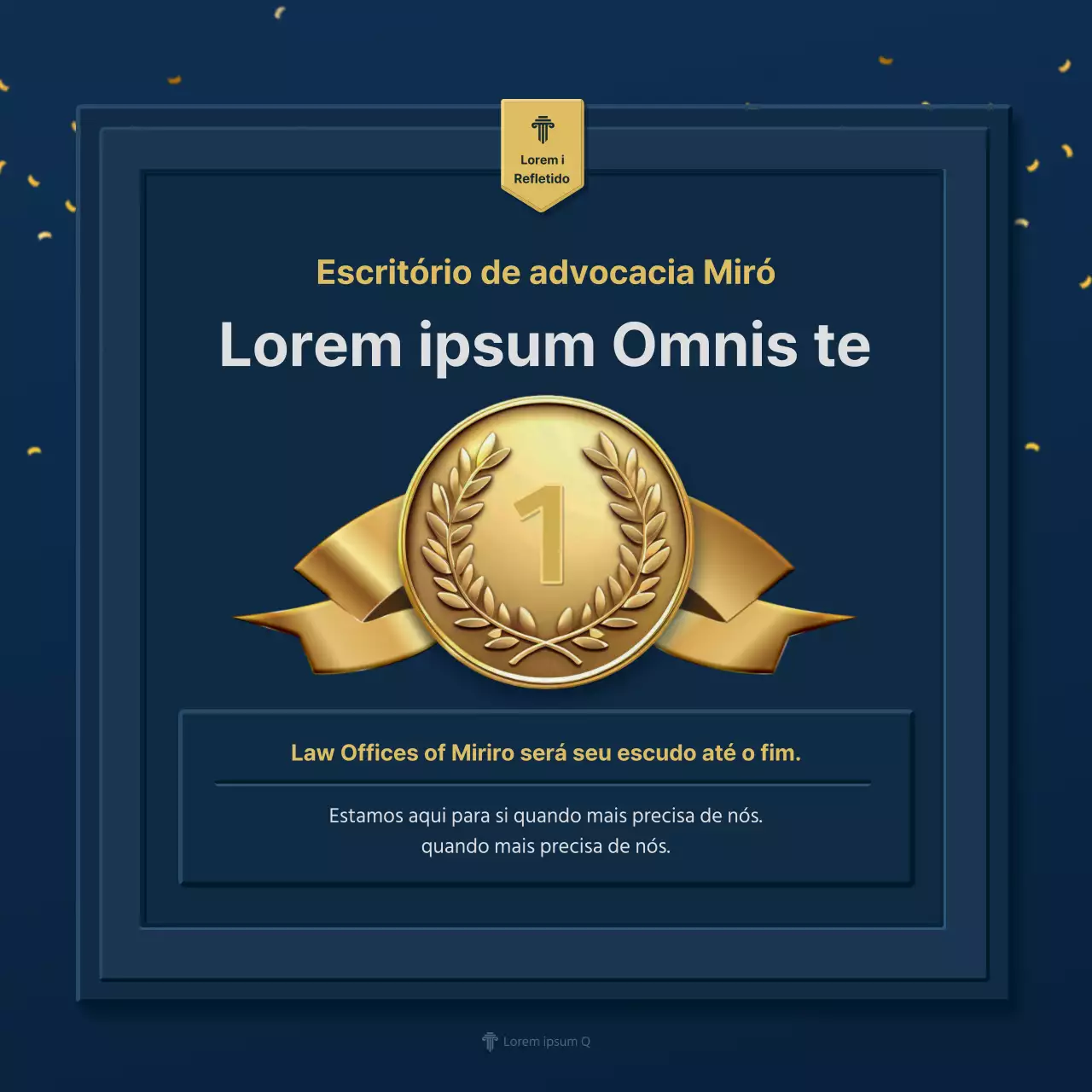 Promover prémios de luxo azul-amarelo