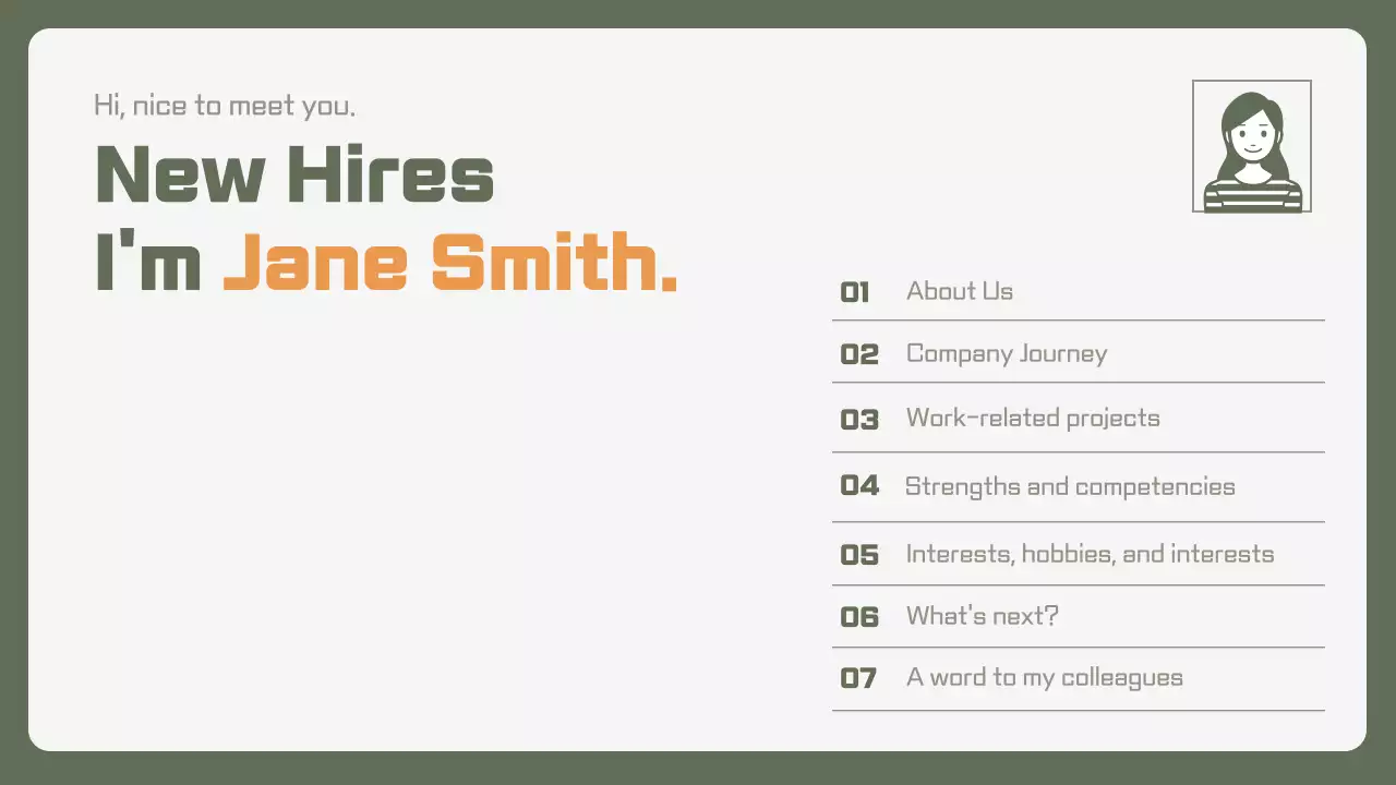 Apresentação de introdução ao funcionário da Green Simple