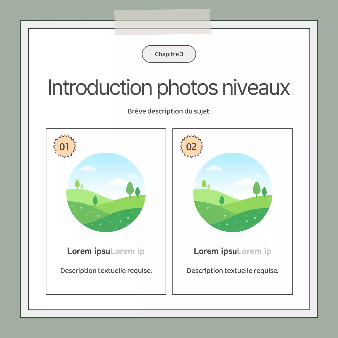 Un simple discours d'ascenseur commercial en kaki et blanc